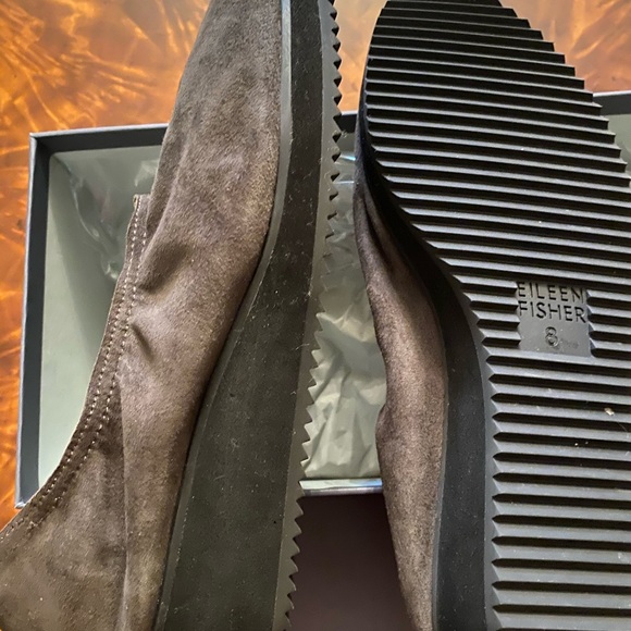 Eileen Fisher Olive Green Platform Shoes - Picture 3 of 3